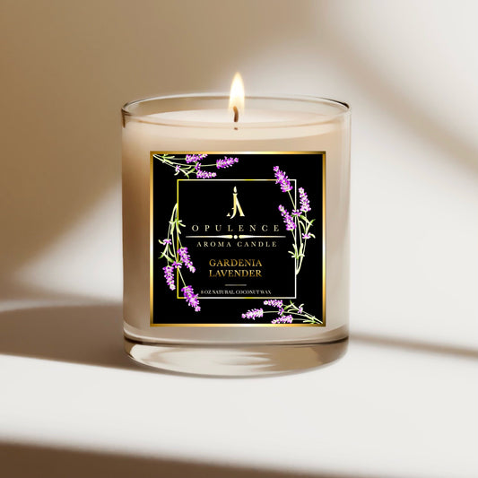 Gardenia lavender scented coconut wac candle 
